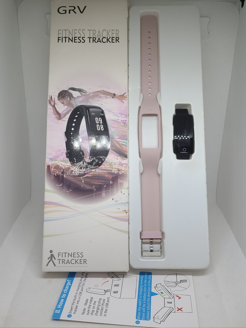 Fitness Tracker Non Bluetooth Fitness Watch Waterproof Pedometer - Pink